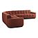 Roman L-Shaped Sectional Rust by Moe's Home Collection