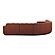 Roman L-Shaped Sectional Rust by Moe's Home Collection