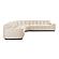 Roman L-Shaped Sectional Oat by Moe's Home Collection