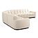 Roman L-Shaped Sectional Oat by Moe's Home Collection