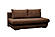 Neptune Sofa Bed Sleeper (Queen Size) Brown w/Dark Accent by Prestige Furnishings
