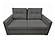 Split Sofa Bed Full XL Sleeper Dark Gray (Omega 4) by Prestige Furnishings