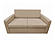 Split Sofa Bed Full XL Sleeper Melange Beige by Prestige Furnishings