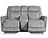 Linus - Hudson Grey Power Zero Gravity Console Loveseat by Parker House Furniture