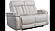 Royce - Fantom Ivory Leather Power Loveseat by Parker House Furniture