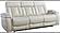 Royce - Fantom Ivory Leather Power Drop Down Console Sofa by Parker House Furniture