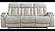 Royce - Fantom Ivory Leather Power Drop Down Console Sofa by Parker House Furniture