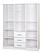 Cosmo 3-Door Wardrobe w/Raised Panel by Palace Imports