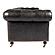 Birmingham Sofa Onyx Black Leather by Moe's Home Collection