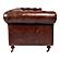 Birmingham Sofa Cappuccino Brown Leather by Moe's Home Collection
