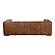 Castle Sofa Open Road Brown Leather by Moe's Home Collection