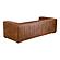 Castle Sofa Open Road Brown Leather by Moe's Home Collection
