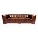 Castle Sofa Cappuccino Brown Leather by Moe's Home Collection