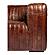 Castle Sofa Cappuccino Brown Leather by Moe's Home Collection