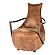 Carlisle Club Chair Grazed Brown Leather by Moe's Home Collection
