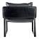Connor Club Chair Onyx Black Leather by Moe's Home Collection