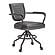 Foster Swivel Desk Chair Onyx Black Leather by Moe's Home Collection