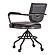 Foster Swivel Desk Chair Onyx Black Leather by Moe's Home Collection