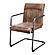 Ansel Arm Chair Grazed Brown Leather (Set of 2) by Moe's Home Collection