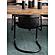 Freeman Dining Chair Onyx Black Leather (Set of 2) by Moe's Home Collection