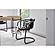 Freeman Dining Chair Onyx Black Leather (Set of 2) by Moe's Home Collection