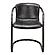Freeman Dining Chair Onyx Black Leather (Set of 2) by Moe's Home Collection
