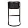 Freeman Barstool Onyx Black Leather (Set of 2) by Moe's Home Collection