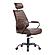 Executive Office Chair Cappuccino Brown Leather by Moe's Home Collection