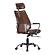 Executive Office Chair Cappuccino Brown Leather by Moe's Home Collection