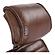 Executive Office Chair Cappuccino Brown Leather by Moe's Home Collection