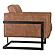 Luxley Club Chair Open Road Brown Leather by Moe's Home Collection