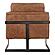 Luxley Club Chair Open Road Brown Leather by Moe's Home Collection