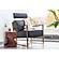 Paradiso Chair Onyx Black Leather by Moe's Home Collection
