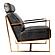 Paradiso Chair Onyx Black Leather by Moe's Home Collection