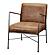 Dagwood Leather Arm Chair Open Road Brown Leather by Moe's Home Collection