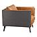 Messina Leather Arm Chair Cigare Tan Leather by Moe's Home Collection