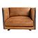 Messina Leather Arm Chair Cigare Tan Leather by Moe's Home Collection