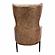 Amos Leather Accent Chair Open Road Brown Leather by Moe's Home Collection