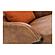 Amos Leather Accent Chair Open Road Brown Leather by Moe's Home Collection