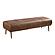 Endora Bench Open Road Brown Leather by Moe's Home Collection