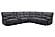 Gladiator - Cobalt 6Pc Package A Reclining Sectional (811LPHZ, 810, 850, 840, 860, 811RPHZ by Parker House Furniture