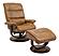 Knight - Butterscotch Manual Reclining Swivel Chair & Ottoman by Parker House Furniture