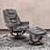 Monarch - Ice Manual Reclining Swivel Chair & Ottoman by Parker House Furniture
