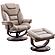 Monarch - Linen Manual Reclining Swivel Chair & Ottoman by Parker House Furniture