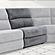 Polaris - Bizmark Grey Armless Chair by Parker House Furniture