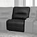 Spartacus - Black Manual Armless Recliner by Parker House Furniture