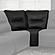 Spartacus - Black Corner Wedge by Parker House Furniture