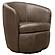 Barolo - Vintage Brown Swivel Club Chair by Parker House Furniture