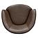 Barolo - Vintage Brown Swivel Club Chair by Parker House Furniture