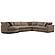 The Bump - Alistair Fossil 4Pc Package A Sectional (915,920,950,921) by Parker House Furniture